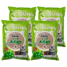 KOCHO 可嬌 NEO抗菌消臭凝結貓砂 檜木砂 6L, 1.3kg, 4包