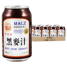 崇德發 黑麥汁, 330ml, 24罐