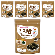 韓味不二 海苔酥 花生奶油口味, 5包, 45g