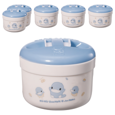 KU.KU Duckbill 酷咕鴨 密封式兩用粉撲盒 藍色, 50ml, 6個