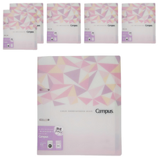 KOKUYO 國譽 Campus 活頁夾 2孔 粉彩系列 RU-PP358-L2 活頁紙10張 + 分隔紙5張 B5(267 x 21 x 225mm), 粉彩水晶, 6個