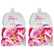 OP 生活 多效衣物芳香豆補充包 櫻花浪漫香味 3合1 柔軟持續防靜電, 500ml, 2包