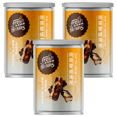 長青穀典 南棗夏威夷果 傳統手工 濃郁炭香, 100g, 3罐