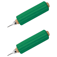 齊藤工業 日本製 助握套 不含餐具 多功能餐具套/握筆套 圓孔, E0017, 2支