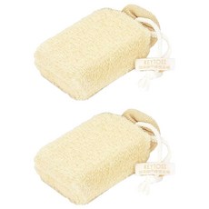 KEYTOSS 詰朵斯 無感去角質沐浴海棉 立方織 手感親膚 台灣製造, 棕色, 1個裝, 2個