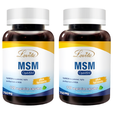 Lovita 愛維他 專利Opti MSM素食膠囊, 含薑黃 120顆, 0.9g, 2罐