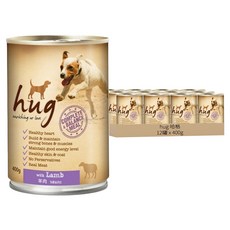 hug 哈格 全年齡犬主食狗罐頭, 羊肉, 400g, 12罐