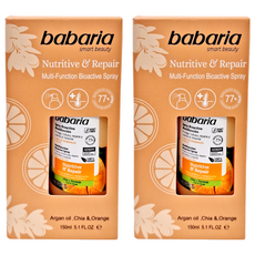 babaria 多效髮絲滋養修護噴霧, 奇亞籽+甜橙, 摩洛哥堅果油, 馬魯拉油, 150ml, 2瓶