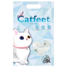 Catfeet 除臭水晶貓砂, 矽膠貓砂, 大量吸收排泄氣味, 活性碳, 5L, 1包