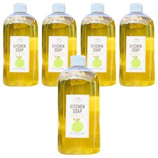 CARRY ON GARDEN 川涌果園 柑橘廚房清潔劑 大大瓶, 5瓶, 1L