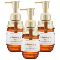 &honey milky 蜂蜜頂級滋潤修復髮油, 105ml, 3瓶