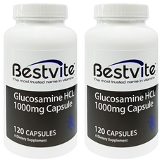 Bestvite 葡萄糖胺膠囊, 120顆, 1.2g, 2罐