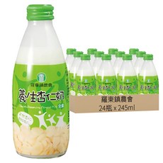 羅東鎮農會 養生杏仁奶, 245ml, 24瓶