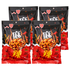 八婆 麻辣花生 140g, 獨立包裝, 香辣口味, 佐茶伴酒, 4包