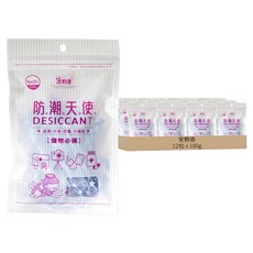 室翲香 防潮天使乾燥劑 5g x 20入/包 吸濕/防霉/防鏽, 100g, 12包