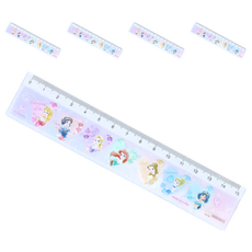 sun-star 卡通直尺 15cm, 迪士尼夢幻公主, 5支