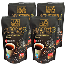 AWAStea 阿華師 六味黑豆茶 6種健康素材, 15g, 12入, 4袋