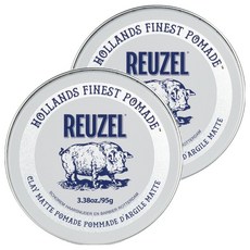 REUZEL 白豬強力黏土級水性髮泥, 95g, 2件