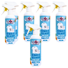 CLEAN CAPTAIN 除垢隊長 衣物鞋垢強效清潔劑 專業泡沫款 DOUBLE PLUS, 500g, 6瓶
