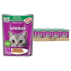 Whiskas 偉嘉 妙鮮包 熟齡貓, 鮪魚, 80g, 24包