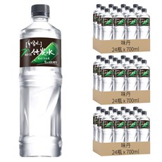 味丹 多喝水 鹼性竹炭水, 700ml, 72瓶