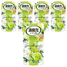 ST 雞仔牌 浴廁消臭力 綠花香, 400ml, 5瓶