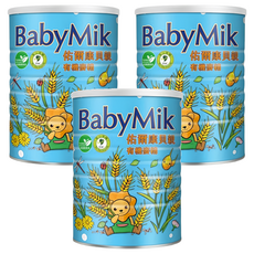 unikid 佑爾康貝親 有機麥精, 無防腐劑 全素, 富含膳食纖維 無香料, 450g, 3罐