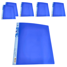 雙德 PP A4主色板4孔夾, 深藍色, 6本