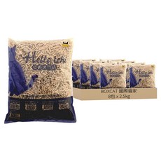 BOXCAT 國際貓家 天然木屑砂, 松木材質, 吸水性佳, 減少異味, 容易分解, 2.5kg, 8包, 無香