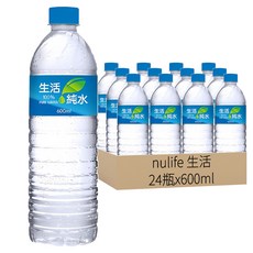 nulife 生活 純水, 600ml, 24瓶