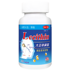 good Life 得意人生 提姆1200大豆卵磷脂膠囊, 60顆, 1罐