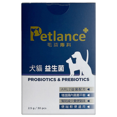 Petlance 毛孩專科 犬貓益生菌, 1個, 消化+腸道健康, 30顆
