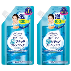 KOSE 高絲 softymo 絲芙蒂 台灣公司貨 泡沫瞬淨卸粧液補充包, 2包, 180ml