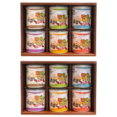 虎尾鎮農會 虎霸王調味花生禮盒 6罐, 810g, 2盒