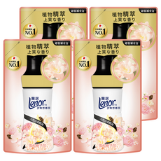 Lenor 蘭諾 衣物芳香豆 雪松梔子花 補充包, 4包, 440ml