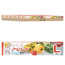 保鮮夾鏈袋 透明, L(27 x 28cm), 10個, 16盒