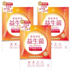 PB AMINO 輕盈窈窕益生菌 嚴選12種專利菌株 TWK10™ PROBIOTICS 奇異果風味, 60g, 20包, 3盒