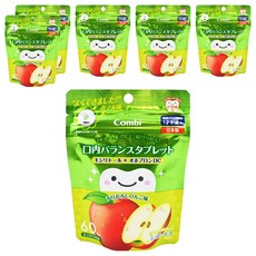 Combi 康貝 teteo無糖口嚼錠 60粒, 蘋果, 48g, 6包