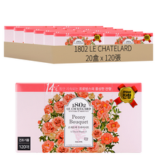 1802 LE CHATELARD 烘衣柔軟香氛去靜電紙 牡丹花束, 120張, 20盒