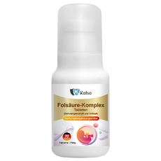 Kalso 科德司 孕期葉酸維他命錠, 德國原裝進口 含葉酸+B12, 90顆, 120g, 1罐