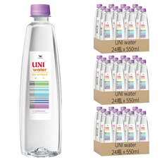 UNI water 純水 550ml x 24瓶/箱, 72瓶