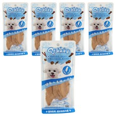 QTBABY 犬用寵物肉乾隨手包 蜜汁雞腿肉片30g x 5包, 狗狗零食, 手工低溫烘焙, 無添加, 蜜汁雞腿肉片, 30g