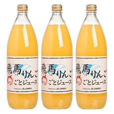 JA相馬村 日本青森飛馬蘋果汁 3瓶 1L 無添加 健康美味