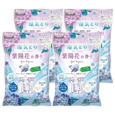 Hakugen Earth 白元 衣櫃用除濕掛片 紫陽花香 4片, 268g, 4包
