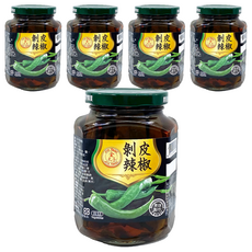 金太子 剝皮辣椒, 350g, 5罐