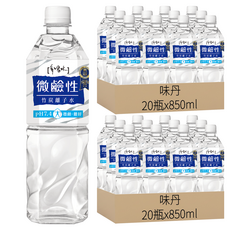 味丹 微鹼性竹炭離子水, 850ml, 40瓶