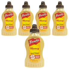 French's 蜂蜜芥末醬，100% 美國蜂蜜，不含高果糖，無麩質, 12oz, 5瓶