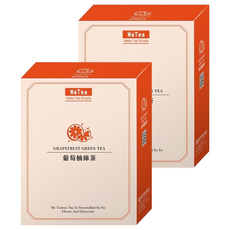 歐可茶葉 葡萄柚綠茶, 26g, 7個裝, 2盒