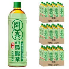 開喜 凍頂烏龍茶 無糖, 575ml, 72瓶