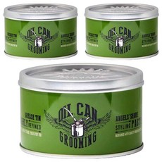 OIL CAN GROOMING 綠罐 髮泥, 100ml, 3罐